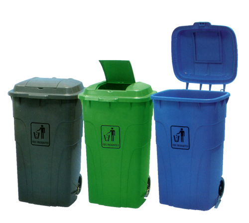 Trolly & Bin Maple Step On Bin
